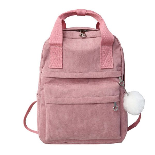 new backpack for women fur ball solid color corduroy backpack for girls spring winter velvet travel bag mochila feminina
new backpack for women fur ball solid color corduroy backpack for girls spring winter velvet travel bag mochila feminina