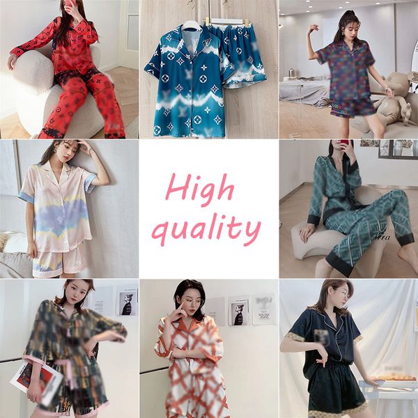 luxury g 2-piece-suit pajamas fashion womens breathable thin pajamas girls silk home clothes summer classic soft nightclothes, Blue;gray
luxury g 2-piece-suit pajamas fashion womens breathable thin pajamas girls silk home clothes summer classic soft nightclothes, Blue;gray