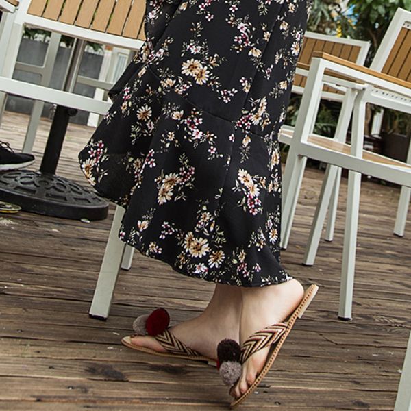 fashion hairball non-slip thong slippers beach shoes women summer slippers summer flip flops flat shoes for ladies, Black
fashion hairball non-slip thong slippers beach shoes women summer slippers summer flip flops flat shoes for ladies, Black