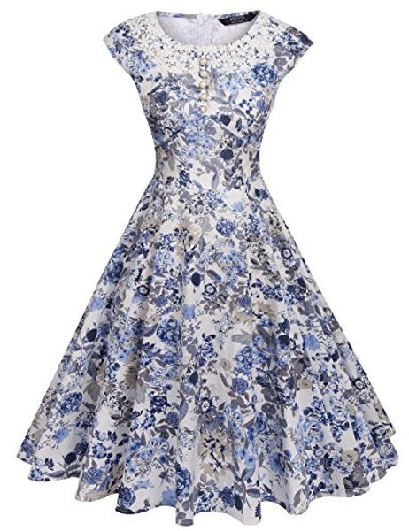 acevog women's classy vintage audrey hepburn style 1940's rockabilly evening dress, Black;gray
acevog women's classy vintage audrey hepburn style 1940's rockabilly evening dress, Black;gray