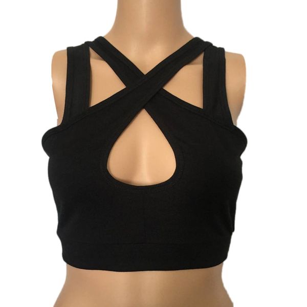 2019 new womens vest fashion camisole sleeveless t-shirt short shirt casual shirt fashion for women sports bras, White;black
2019 new womens vest fashion camisole sleeveless t-shirt short shirt casual shirt fashion for women sports bras, White;black