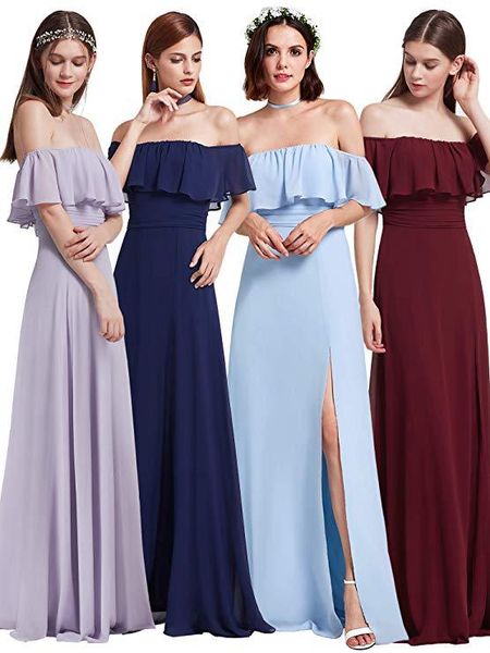2019 new a line chiffon beach bridesmaid dresses light pink mariage maid of honor dresses wedding guest dress split front, White;pink
2019 new a line chiffon beach bridesmaid dresses light pink mariage maid of honor dresses wedding guest dress split front, White;pink