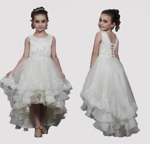 2022 flower girl dress with beaded boat neck lace applique tulle over organza tiered hi-low skirt lace-up flower girl dresses for wedding, White;blue
2022 flower girl dress with beaded boat neck lace applique tulle over organza tiered hi-low skirt lace-up flower girl dresses for wedding, White;blue