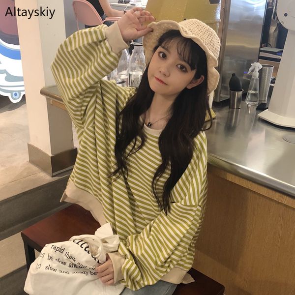 hoodies women striped soft elegant loose students sweatshirts womens o-neck pullover all-match korean style female clothing chic, Black
hoodies women striped soft elegant loose students sweatshirts womens o-neck pullover all-match korean style female clothing chic, Black