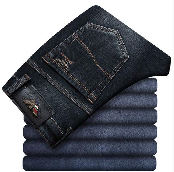 manufacturers direct selling foreign trade brand men with fleece thickened denim pants business leisure stretch straight winter thermal pant, Blue
manufacturers direct selling foreign trade brand men with fleece thickened denim pants business leisure stretch straight winter thermal pant, Blue