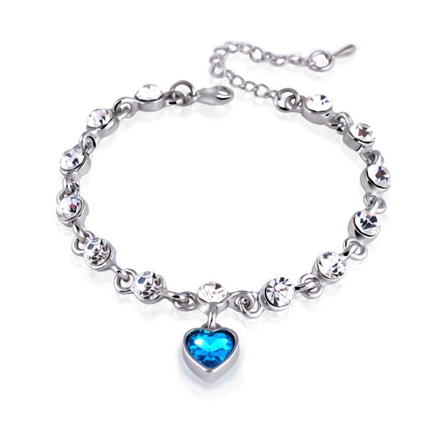 foreign trade fashion crystal romantic heart bracelet womens korean-style jewelry factory wholesale, Black
foreign trade fashion crystal romantic heart bracelet womens korean-style jewelry factory wholesale, Black