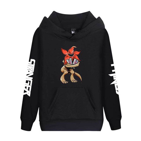 stranger things designer men hoodies spring printed long sleeve hooded couples sweatshirts male apparel, Black
stranger things designer men hoodies spring printed long sleeve hooded couples sweatshirts male apparel, Black