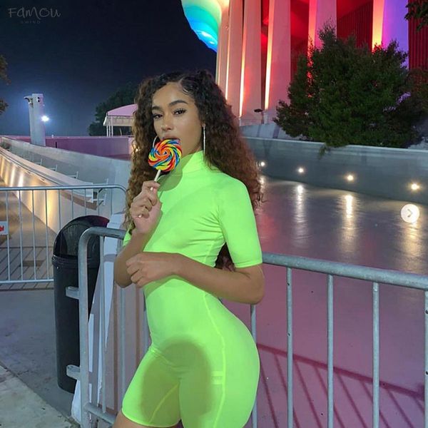 2019 New Arrival Solid Female Fluorescence Playsuits Spring Summer Turtleneck Short Sleeve Skinny Fashion Street Bodysuit
2019 New Arrival Solid Female Fluorescence Playsuits Spring Summer Turtleneck Short Sleeve Skinny Fashion Street Bodysuit