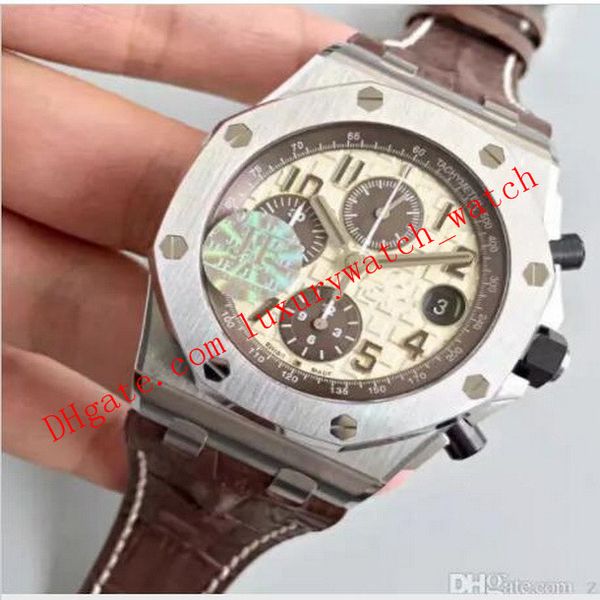 luxury watch jf automatic cal.3126 chronograph watch satch men date sapphire 26470 leather waterproof men's wristwatches, Slivery;brown
luxury watch jf automatic cal.3126 chronograph watch satch men date sapphire 26470 leather waterproof men's wristwatches, Slivery;brown