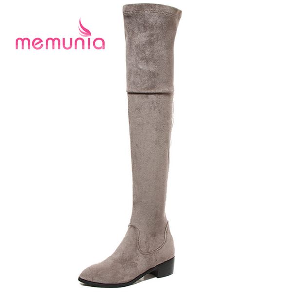 memunia plus size 32-44 winter boots female comfortable thick heels round toe women boots new 2018 over the knee, Black
memunia plus size 32-44 winter boots female comfortable thick heels round toe women boots new 2018 over the knee, Black