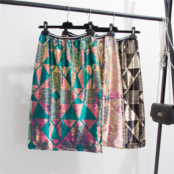 new spring and autumn retro geometric pattern sequins skirt women high waist one-step midi length skirts femme, Black
new spring and autumn retro geometric pattern sequins skirt women high waist one-step midi length skirts femme, Black