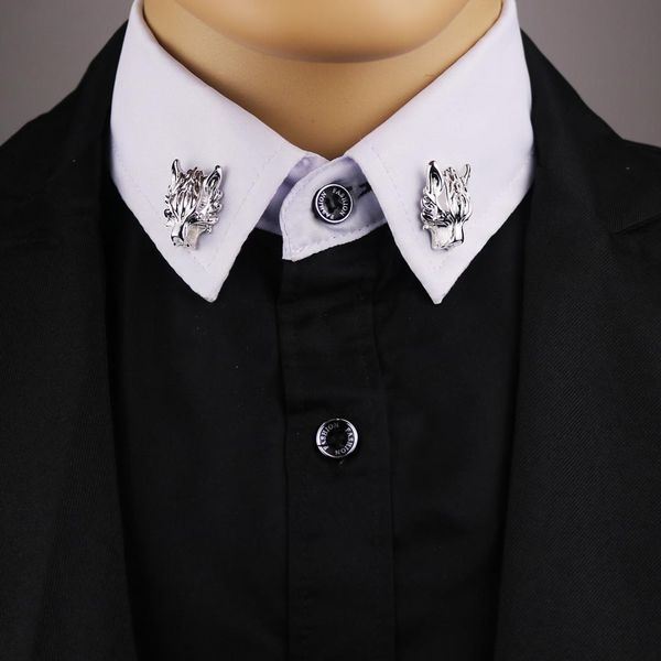 2017 time-limited limited broche pin brooches for men 's suit brooch collar decorated wolf head shirt accessories tide corsage, Gray
2017 time-limited limited broche pin brooches for men 's suit brooch collar decorated wolf head shirt accessories tide corsage, Gray