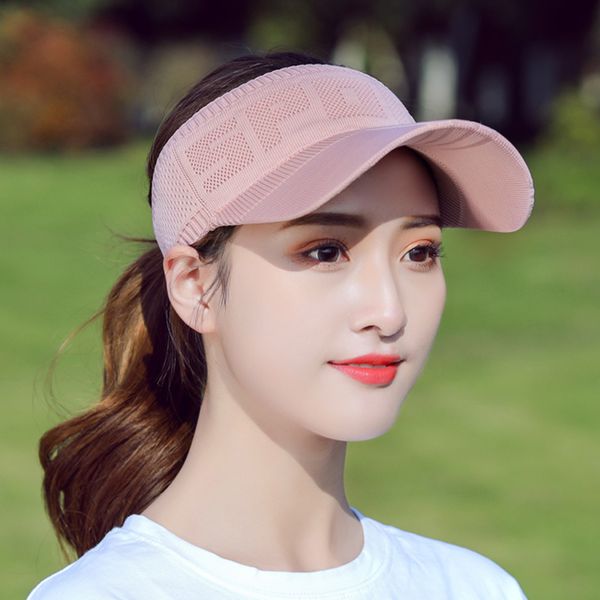 ladies casual sun hat beach empty visor summer sun hat casual letter sports knit outdoor, Blue;gray
ladies casual sun hat beach empty visor summer sun hat casual letter sports knit outdoor, Blue;gray