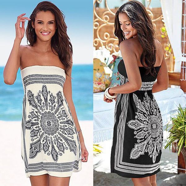 fashion women's ladies printed tube dress casual dresses nightclub skirts beach seasides dress skirt, Black;gray
fashion women's ladies printed tube dress casual dresses nightclub skirts beach seasides dress skirt, Black;gray