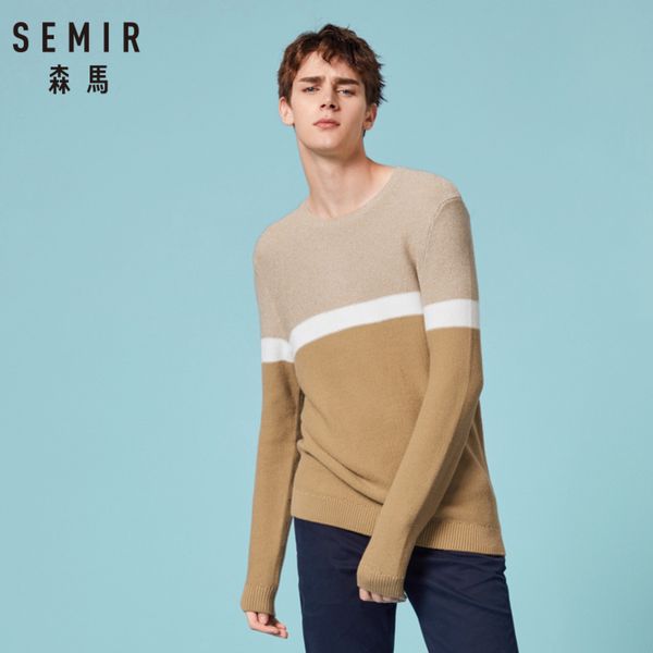semir men rib knit color block sweater mens pullover sweater with ribbed crewneck cuff and hem casual style for spring autumn, White;black
semir men rib knit color block sweater mens pullover sweater with ribbed crewneck cuff and hem casual style for spring autumn, White;black