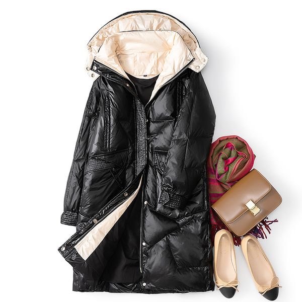 2019 new women's winter down jacket korean fashion puffer down coat women hooded thick doudoune femme hiver, Black
2019 new women's winter down jacket korean fashion puffer down coat women hooded thick doudoune femme hiver, Black