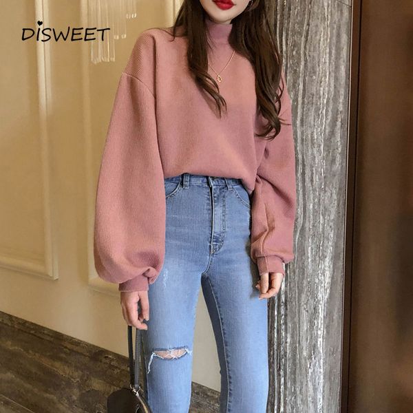korean turtleneck lantern sleeve hoody woman nordic loose spring pink sweatshirt hoodie ladies simple slim color women's hoodie, Black
korean turtleneck lantern sleeve hoody woman nordic loose spring pink sweatshirt hoodie ladies simple slim color women's hoodie, Black