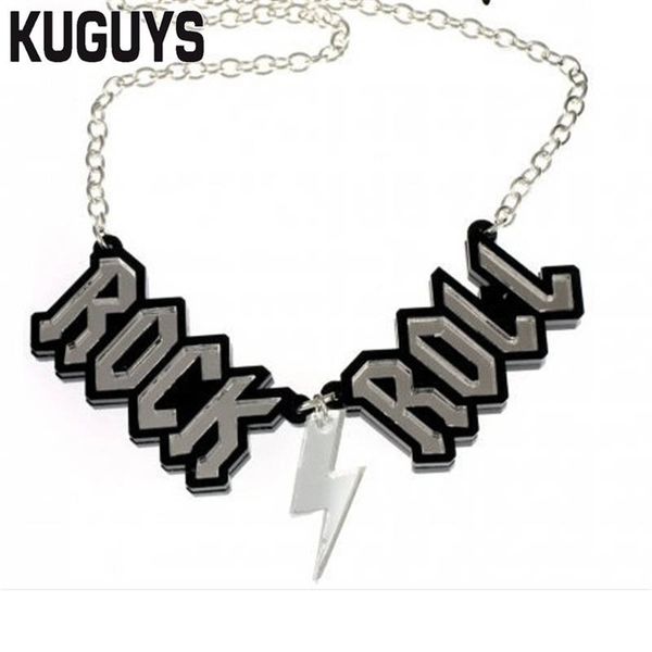 kuguys acrylic letter rock roll necklace fashion jewelry hiphop pendant necklaces for women and mens accessories sweater chains, Silver
kuguys acrylic letter rock roll necklace fashion jewelry hiphop pendant necklaces for women and mens accessories sweater chains, Silver