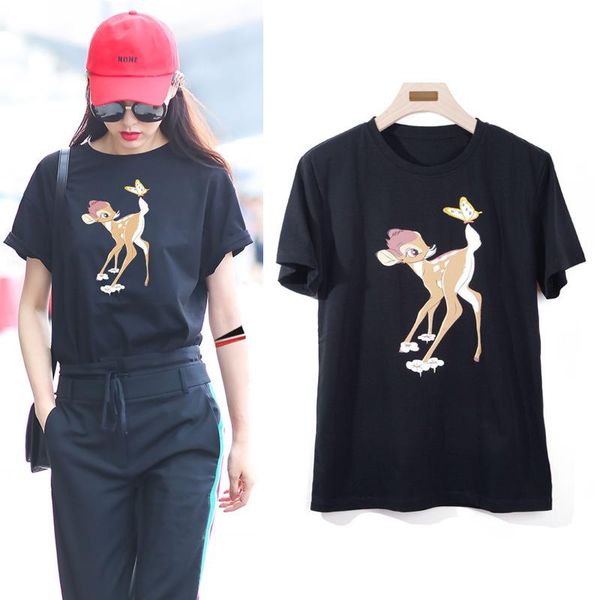 fashion womens designer t shirt summer couple printed tee casual cotton short sleeve o-neck tshirt, White
fashion womens designer t shirt summer couple printed tee casual cotton short sleeve o-neck tshirt, White