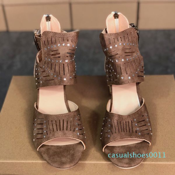 woman classic high heeled sandals coarse heel leather luxury designer suede metal buckle parties occupation sandals size 34-43 c11, Black
woman classic high heeled sandals coarse heel leather luxury designer suede metal buckle parties occupation sandals size 34-43 c11, Black