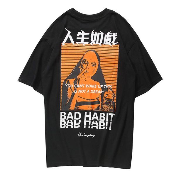 men hip hop t shirt smoking sister picture retro t -shirt streetwear harajuku tshirt oversized summer black tees m-2xl, White;black
men hip hop t shirt smoking sister picture retro t -shirt streetwear harajuku tshirt oversized summer black tees m-2xl, White;black