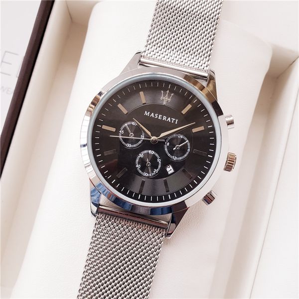 wholesale fashion mens watch maserati mesh belt 44mm mens designer sport watch gift clock mens quartz sport wristwatch, Slivery;brown
wholesale fashion mens watch maserati mesh belt 44mm mens designer sport watch gift clock mens quartz sport wristwatch, Slivery;brown