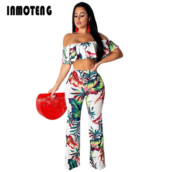 inmoteng women summer leaf print off shoulder butterfly sleeve crop wide leg pants suit two piece set tracksuit s-xl, White
inmoteng women summer leaf print off shoulder butterfly sleeve crop wide leg pants suit two piece set tracksuit s-xl, White