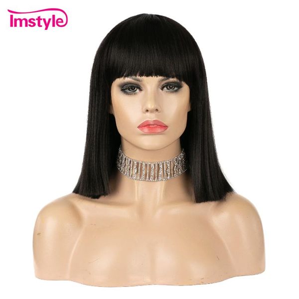 imstyle short wigs with bnags black synthetic wig for women straight hair heat resistant fiber daily wig 14 inches
imstyle short wigs with bnags black synthetic wig for women straight hair heat resistant fiber daily wig 14 inches