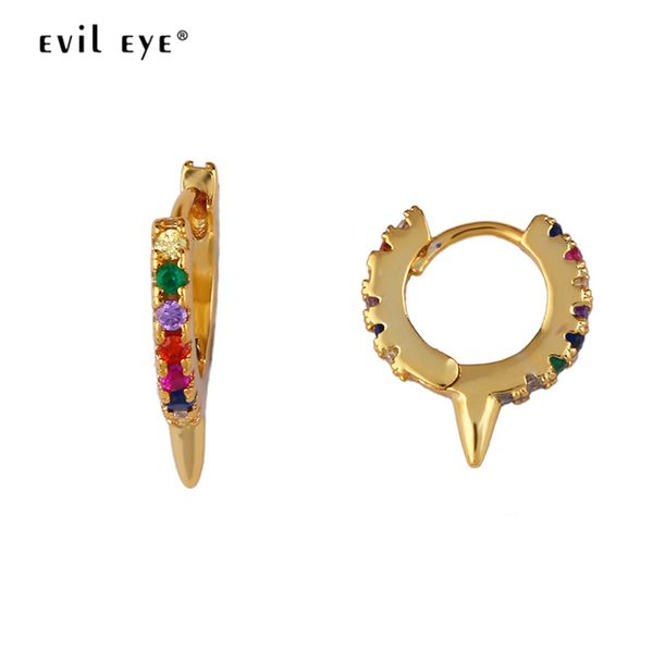 evil eye round rainbow small hoop earrings gold color micro pave zircon cz earrings fashion jewelry gifts for women ladies le184, Golden;silver
evil eye round rainbow small hoop earrings gold color micro pave zircon cz earrings fashion jewelry gifts for women ladies le184, Golden;silver