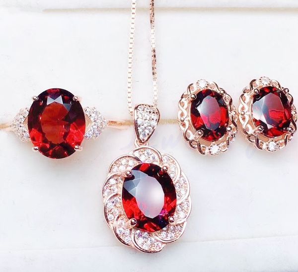 natural real garnet jewelry set 1pc pendant 1pair stud earring 1pc ring 925 sterling silver 1.5ct*2pcs 2.8ct*2pcs gems #j1922004, Black
natural real garnet jewelry set 1pc pendant 1pair stud earring 1pc ring 925 sterling silver 1.5ct*2pcs 2.8ct*2pcs gems #j1922004, Black