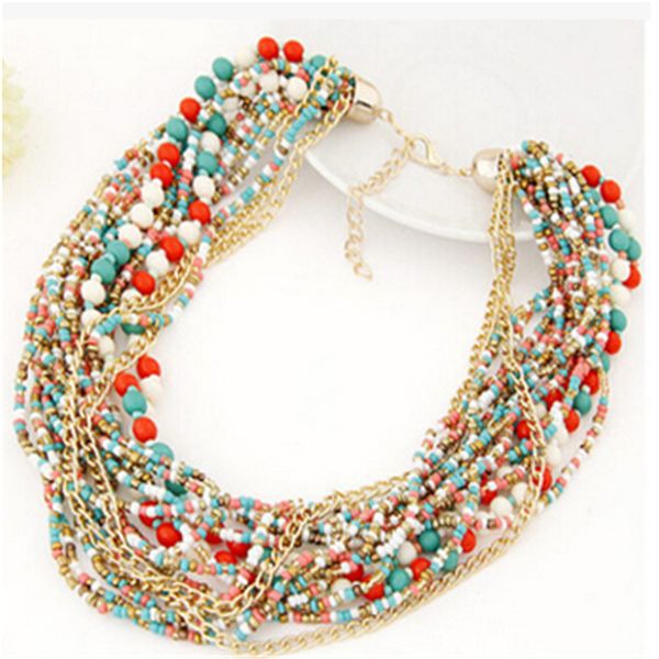 fahsion luxury bohemia national colors bead necklace women jewelry accessories necklace pendants cc2786, Silver
fahsion luxury bohemia national colors bead necklace women jewelry accessories necklace pendants cc2786, Silver