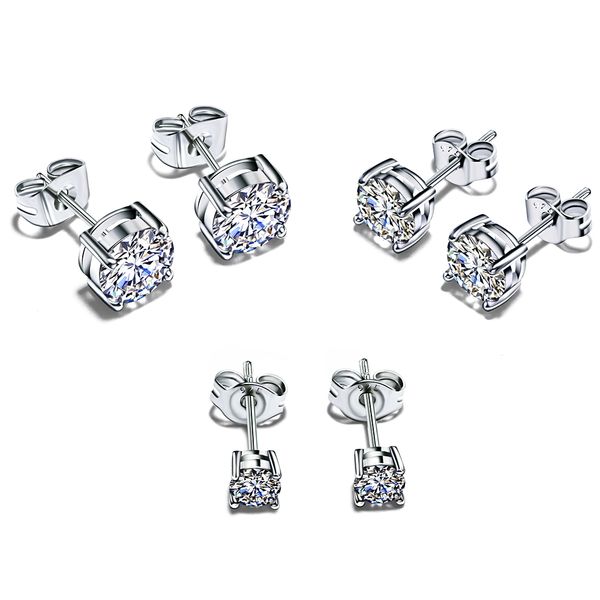 925 silver large stock dropshipping elegant 4 mm/6mm/7mm round cut stone earrings jewelry jewellery sterling silver stud earring, Golden;silver
925 silver large stock dropshipping elegant 4 mm/6mm/7mm round cut stone earrings jewelry jewellery sterling silver stud earring, Golden;silver