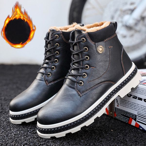 new warm snow boots men plus velvet men's shoes outdoor warm boots waterproof men's cotton, Black
new warm snow boots men plus velvet men's shoes outdoor warm boots waterproof men's cotton, Black