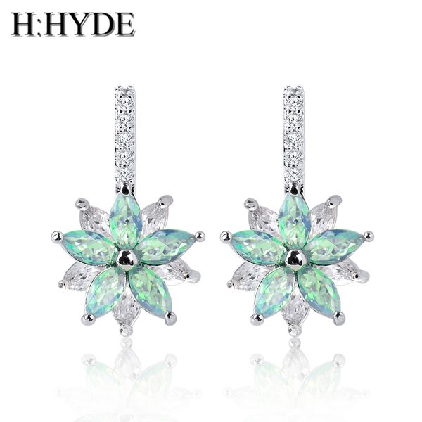 h:hyde fashion romantic lovely clear stone flower shape convenient simple hoop earrings copper cubic zirconia for women party, Golden;silver
h:hyde fashion romantic lovely clear stone flower shape convenient simple hoop earrings copper cubic zirconia for women party, Golden;silver