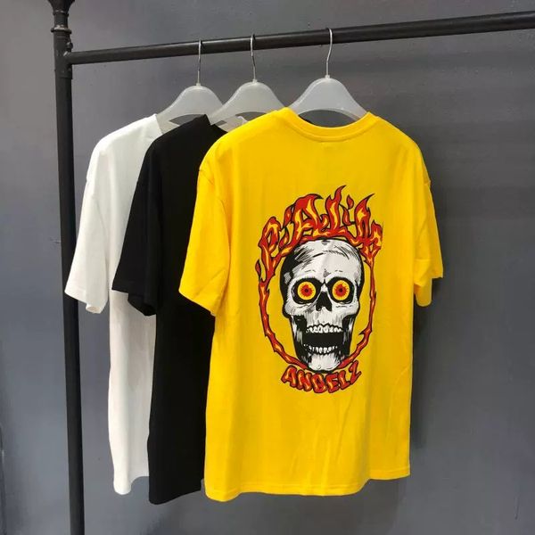 new summer european and american fashion brand men's short sleeve pa angel skull print short sleeve round neck t-shirt men's design
new summer european and american fashion brand men's short sleeve pa angel skull print short sleeve round neck t-shirt men's design