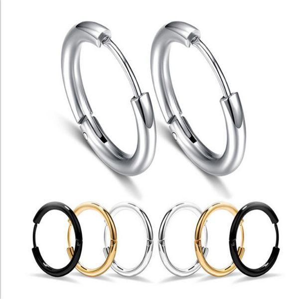 small hoop earrings stainless steel circle hoop earring for women men huggie earrings silver gold black color, Golden;silver
small hoop earrings stainless steel circle hoop earring for women men huggie earrings silver gold black color, Golden;silver