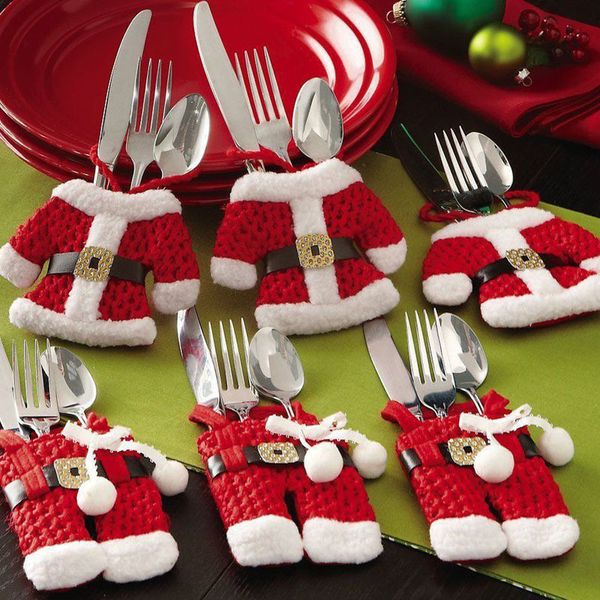 6pcs new year chirstmas tableware holder knife fork cutlery set skirt pants 2018 christmas decorations for home
6pcs new year chirstmas tableware holder knife fork cutlery set skirt pants 2018 christmas decorations for home