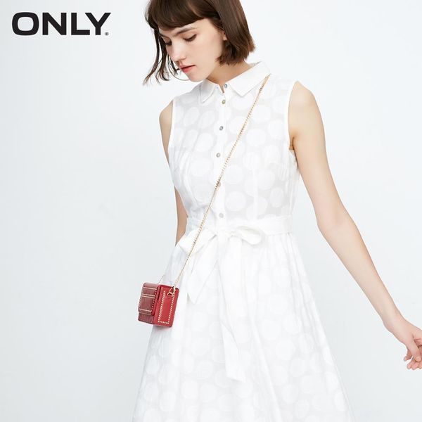only summer 100% cotton polka dots lace-up cinched waist turn-down collar sleeveless dress |118307509, Black;gray
only summer 100% cotton polka dots lace-up cinched waist turn-down collar sleeveless dress |118307509, Black;gray