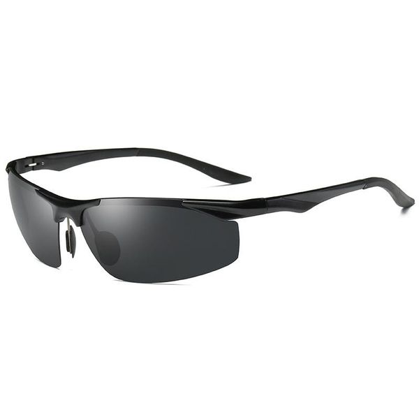 2018 Polarized Sunglasses Men's Aluminum Magnesium Sports Sunglasses Outdoor Riding Driving Driving Fishing Glasses 2206