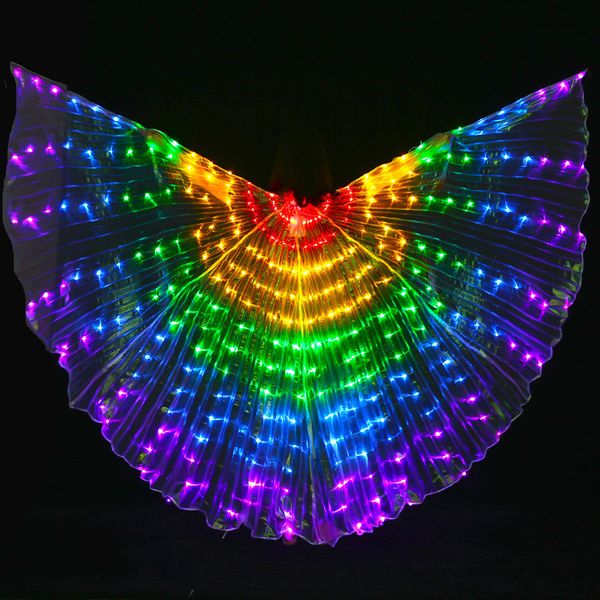 belly dance costume set dancers led glow five-color dance wings color wings glow props belly cloak female, Black;red
belly dance costume set dancers led glow five-color dance wings color wings glow props belly cloak female, Black;red