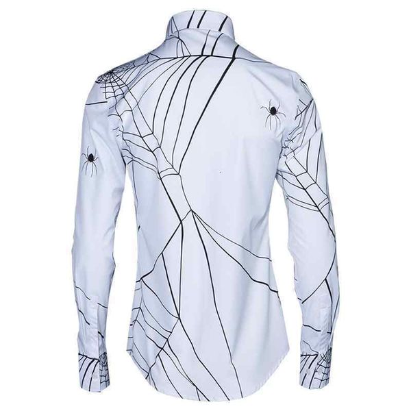 star style men 2020 new shirts long sleeve fashion dress shirts male turn down collar cotton slim gothic spider web casual shirt, White;black
star style men 2020 new shirts long sleeve fashion dress shirts male turn down collar cotton slim gothic spider web casual shirt, White;black
