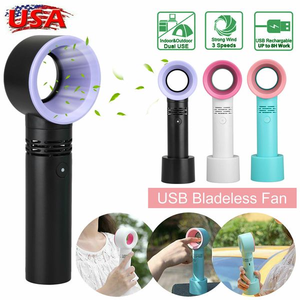 new portable air conditioning fan bladeless fan handheld mini air cooler no leaf handy fan led indicator usb rechargeable with speed level
new portable air conditioning fan bladeless fan handheld mini air cooler no leaf handy fan led indicator usb rechargeable with speed level
