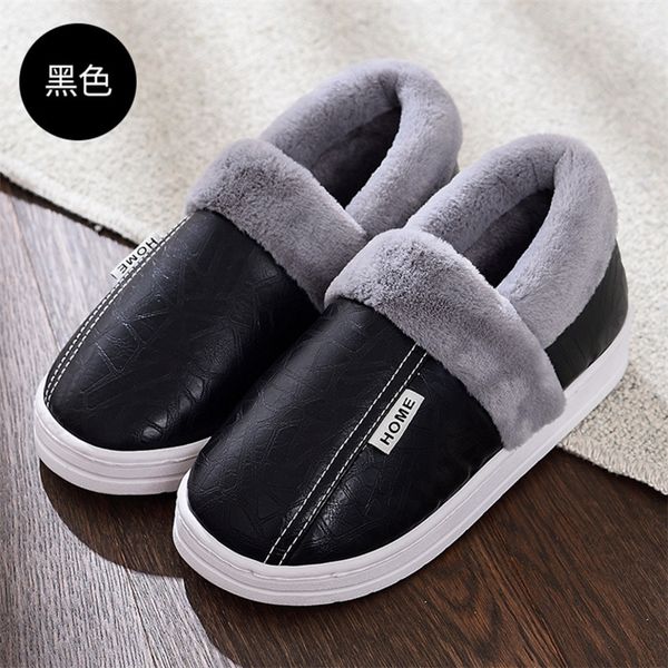 men shoes winter slippers home warm waterproof fur shoes man cotton women slip-on leather slides casual loafers, Black
men shoes winter slippers home warm waterproof fur shoes man cotton women slip-on leather slides casual loafers, Black