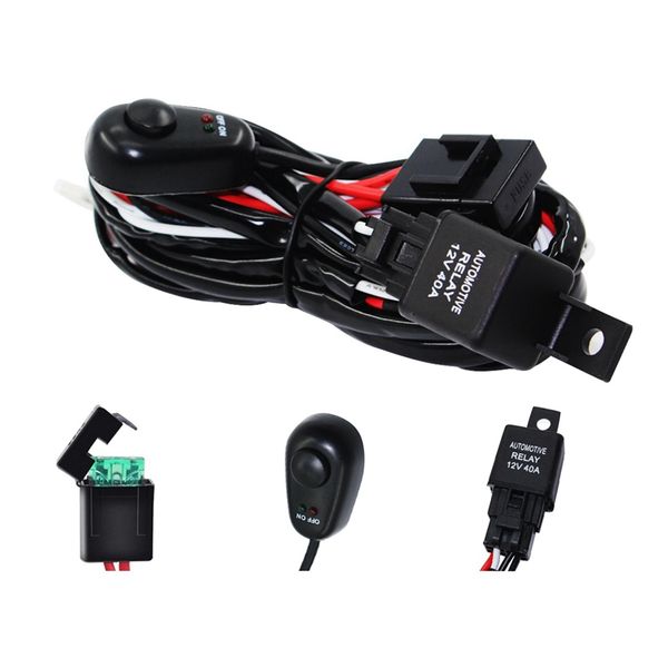 led work light bar cable car auto off road driving fog light wiring loom harness kit with on/off switch 40a dc12v one drag two
led work light bar cable car auto off road driving fog light wiring loom harness kit with on/off switch 40a dc12v one drag two