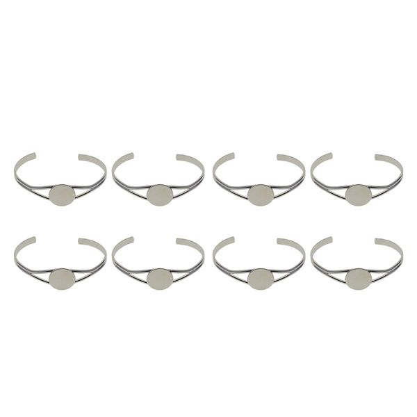 8 pieces 20mm blank round cuff bangle lady adjustable bracelets bangle diy, Golden;silver
8 pieces 20mm blank round cuff bangle lady adjustable bracelets bangle diy, Golden;silver