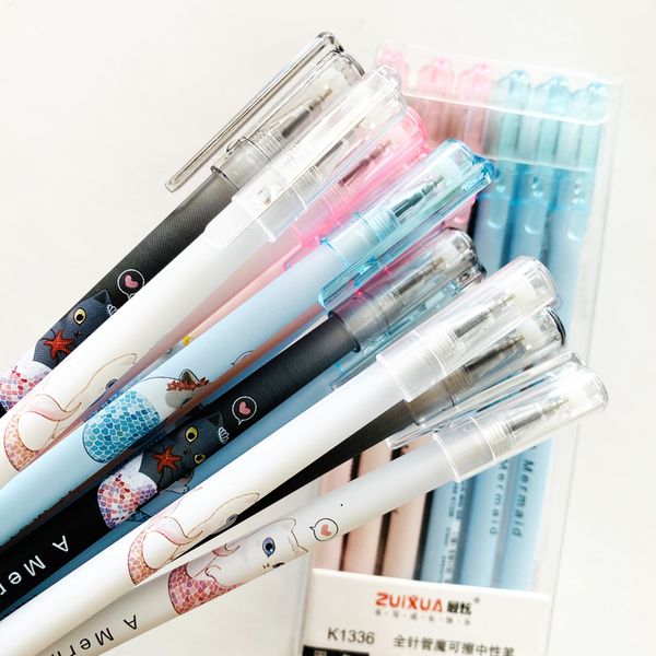 10pcs cute a mermaid cat erasable gel pen writing signing pen school office supply student stationery kids gift 0.5mm black ink
10pcs cute a mermaid cat erasable gel pen writing signing pen school office supply student stationery kids gift 0.5mm black ink