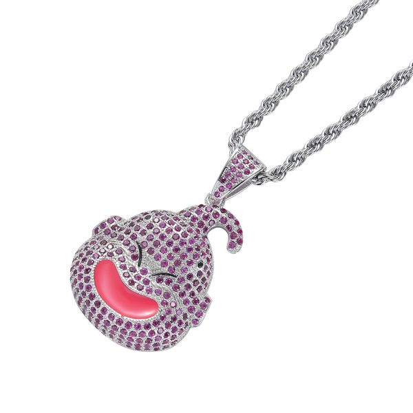 wholesale-cz jewelry cartoon head pendant iced out cubic zircon necklace hip hop gift jewelry for men cn069, Silver
wholesale-cz jewelry cartoon head pendant iced out cubic zircon necklace hip hop gift jewelry for men cn069, Silver