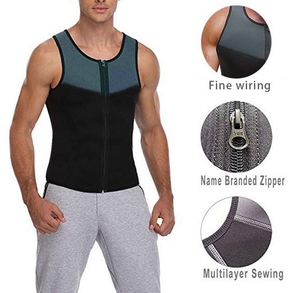 tank men sauna vest bodybuilding clothes sweaty waist trainer fitness workout gym zipper vest bodyshaper, Black;brown
tank men sauna vest bodybuilding clothes sweaty waist trainer fitness workout gym zipper vest bodyshaper, Black;brown