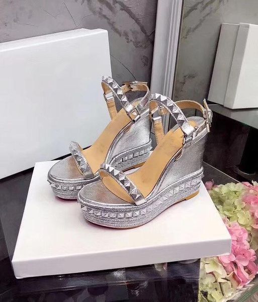 with box-gladiator sandals ladies cataclou red bottom summer sandals wedge rivets ankle strap spikes spikes women's sandals high heels, Black
with box-gladiator sandals ladies cataclou red bottom summer sandals wedge rivets ankle strap spikes spikes women's sandals high heels, Black