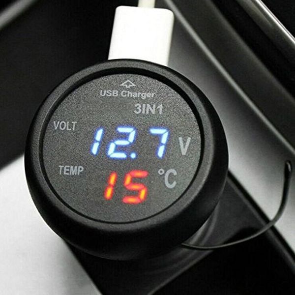 new car cigarette lighter socket car digital voltmeter thermometer usb charger 3 in 1 meter led voltmeter accessories
new car cigarette lighter socket car digital voltmeter thermometer usb charger 3 in 1 meter led voltmeter accessories